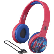 ekids Spiderman Bluetooth Headphones SM-B36VM Red Universal