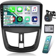 [2+64GB] Android automobilinis radijas Peugeot 207 2006-2015, 9 colių jutiklinio ekrano automobilinis radijas su 