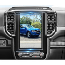BIBIBO Ford Ranger Premium Navigation Film, apsauginė plėvelė Ford Ranger 2023 2024 10,1 colio PET ekrano apsauga, Ford Ranger įbrėžimams atspari ekrano apsauga, ekrano apsauga (2 vnt.)