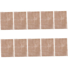 Amosfun Pack of 10 Home Table Mats, Kitchen Decoration, Kitchen Decoration, Table Mat, Coasters, Vintage Jute Place Mat, Jute Hessian Place Mat for Hotels, Linen Place Mats