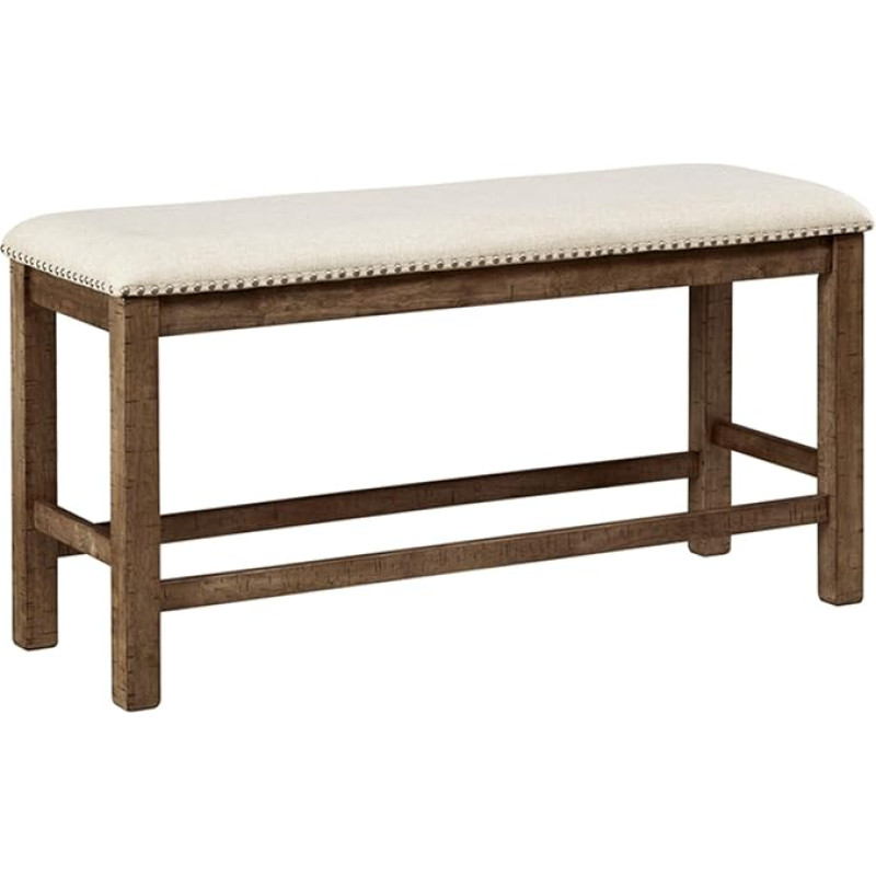 Ashley Furniture Signature Design Moriville Counting Bench - Grey/Brown