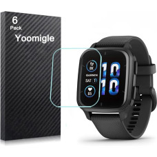 Yoomigle Pack of 6 Compatible with Garmin Venu Sq 2 Screen Protectors for Garmin Venu SQ2 Smartwatch Screen Protector Films Crystal Clear HD Anti-Scratch Anti-Fingerprint