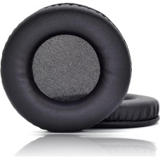 JHZZWJ Pakaitiniai 75 mm (7,5 cm) 2,95 colio (apvalūs) ausų įdėklai, suderinami su 75 mm, 1 pora dirbtinės odos ausų įdėklų