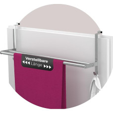 MDCASA Towel Rail Back, Stainless Steel I Towel Rail No Drilling & Adjustable Including Scratch Protection I Towel Holder Door for All Standard Doors