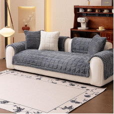 jianyana Sofos užvalkalai - minkštas storas pledas pagalvėlė velvetas neslystantis patvarus universalus sofos užvalkalai skalbiami baldų apsauga 1 2 3 4 vietų sofai Loveseat L formos