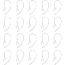 20 x Clear Ear Hooks for Plantronics Voyager Edge Compatible with Samsung WEP 5.6mm-6.2mm