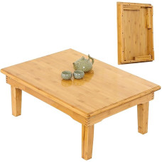 Klappbarer Kotatsu-Tisch, japanischer Bodentisch, Esstisch, Kaffee, Meditation, Teetisch für Zuhause, Büro, Wohnzimmer, Bauernhaus (6)