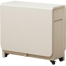 Ausziehbarer Drop Leaf Esstisch, Klapptisch aus Holz, kompakter platzsparender Multifunktionstisch für Esszimmer, einziehbares Design für kleine Räume