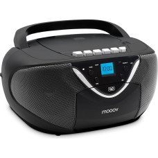 Metronic 477131 CD-Player Tragbar/Kassettendeck für Radio Boombox schwarz
