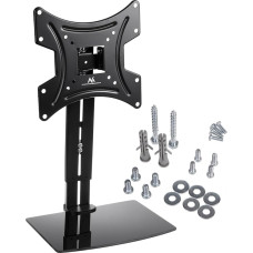 Maclean MC-451 TV Wall Mount with Shelf, TV Bracket up to 20 kg, Max. Versa 200 x 200 15-42 Inch, Shelf up to 5 kg, LCD LED QLED OLED Plasma TV Mount