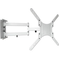 Drall Universal TV Bracket - Swivelling / Tilting - 16-65 Inches (39.6-165.1 cm) - Extendable up to 65 cm - TV Wall Mount for 3D HD LED LCD - VESA 100 200 300 400 White Model: L22LW