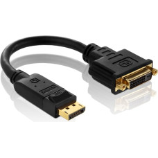 PureLink PureInstall PI170 Certified DisplayPort to DVI Adaptor / DisplayPort Male to DVI-D (24+5) Female Single Link 0.1 m