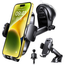 ALENORA 2024 Upgrade Mobile Phone Holder Car 3 in 1 for Car Ventilation & Suction Cup Smartphone Holder Car 100% Scratch Protection Mobile Phone Holder Car - Universal for iPhone 15 14 Pro Max Samsung