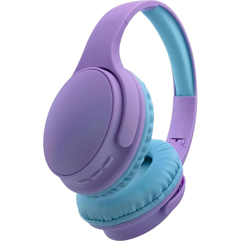 YUSONIC Children's Bluetooth Headphones, Bluetooth Headphones for Children with 85 dB Volume, Built-in Microphone for Girls and Boys (Purple)