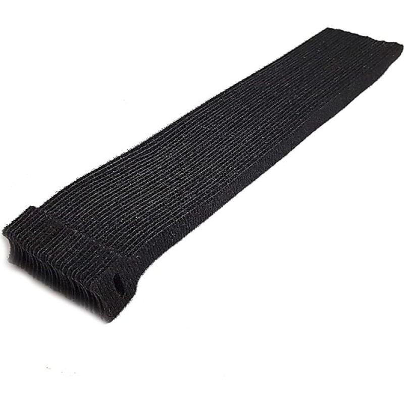 Velcro Cable Ties 300 mm 30 cm Black Reusable (Pack of 50)