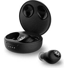 Motorola Sound Wireless Earphones - Moto Buds 250 - In-Ear - Qi Technology - Water and Sweatproof - Touch and Voice Control - 18 Hours Playtime - Black, S/M/L