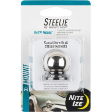 Nite Ize Ize STDM-11-R7 NI-STDM-11-R7 Steelie Kugelhalterung Handy-Kfz-Halterung Magnetbefestigung, Dash Ball, Silber