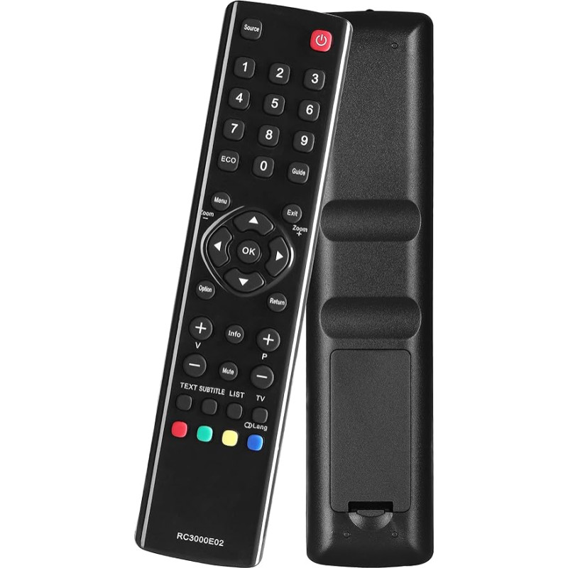 RC3000E02 TV Replacement Remote Control for TCL LED LCD TVs