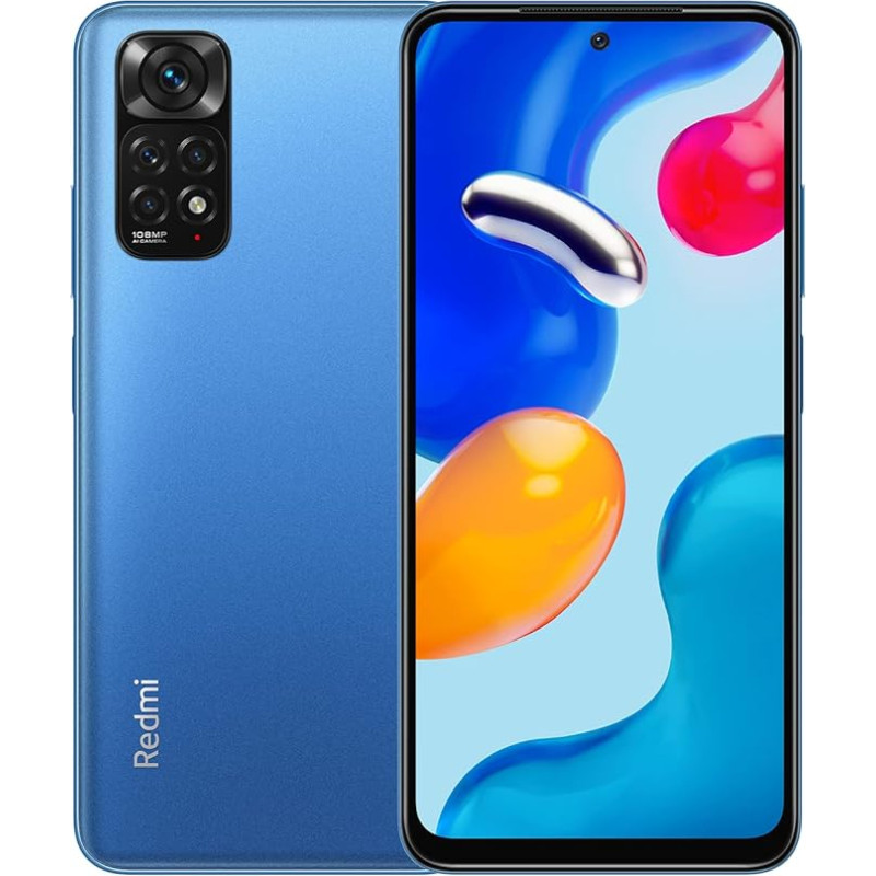 Xiaomi Redmi Note 11S Smartphone 16,33 cm FHD+ DotDisplay, 90Hz FHD+ Amoled DotDisplay, 33W Pro Quick Charge Dual SIM 6G + 64GB Twilight Blue [Global Version].