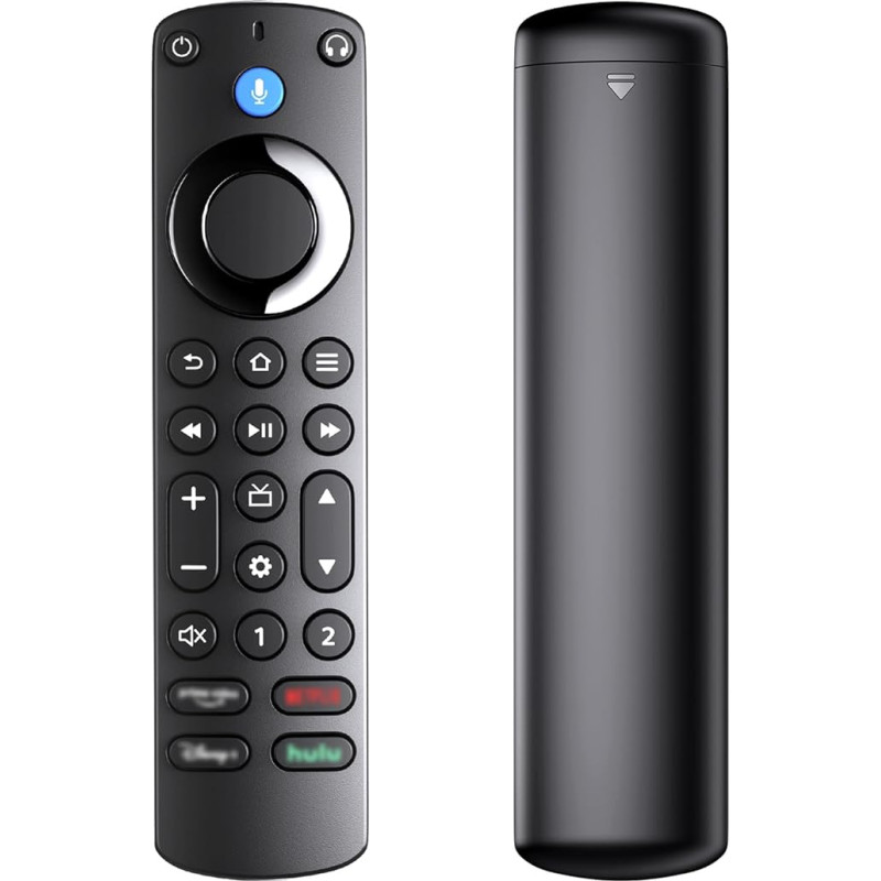 Voice Remote Pro with Remote Finder for Smart TVs Stick 4K/4K Max (2nd Generation/3rd Generation), Smart TVs Stick Lite, Smart TVs Cube (1st/2nd/3rd Generation) (No Backlight)