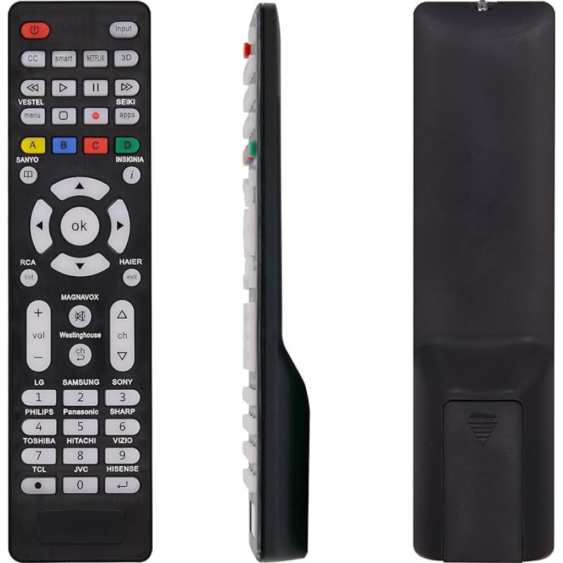 Universal TV Remote Control for All TV Remote Controls Backlight Universal Remote Control Compatible with All TV Brands Easy Setup