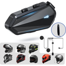 YYTFY Motorcycle Helmet Headset Motorcycle Helmet Speakers Helmet Bluetooth Helmet Headphones Automatic Response EQ Sound Effects 80 Playtime High Sound Quality System Motorcycle/Cycling/Skiing