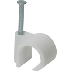 Debflex Pack of 50 Electric Cable Ties White 700424 (Diameter 12 to 16 mm) in Box with Hanger