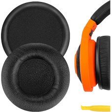 GEEKRIA QuickFit Protein Leder Ersatz Ohrpolster für Razer Kraken Mobile Kopfhörer Ohrpolster, Headset Ohrpolster Ersatzteile (Schwarz)