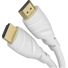 KabelDirekt 4K HDMI Cable - 10 m - 4K @ 60Hz (Extra Copper for up to 18Gbps and Ultra HD/4K - Compatible with HDMI 2.0, High Speed with Ethernet, Blu-ray/PS5/Xbox Series X/Switch, White)