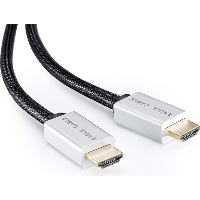 inakustik – 10012050 – Deluxe High Speed HDMI 2.0b Cable with Ethernet | Transmits Ultra HD Signals | 5.00m in Black | 2160p - 4K@50/60Hz - ARC - HDR Support - HD Audio