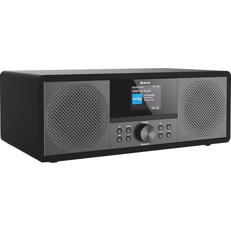 Denver MIR-270B Internet CD Radio Internet, DAB+, FM AUX, Bluetooth®, CD, Internet Radio, FM, Black