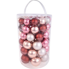 Inge-glas Avenue of Romance Mix 15206E460-MO Glass Ball Assortment Box 18 x 4 cm / 20 x 5 cm / 16 x 6 cm / 6 x 7 cm Avenue of Romance Mix (Magnolia, Rose Gloss + Matte, Ice Pink Matte)