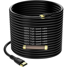 Jorenca 4K HDMI Cable 25 m (HDMI 2.0, 18 Gbps) Ultra High Speed Gold-Plated Connectors, Ethernet Audio Return Video 4K, Full HD1080p, 3D Compatible Xbox Laptop PS3 PS4 PS9 PC HDTV