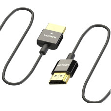 LINKUP - Ultra Thin [Certified] HDMI 2.1 8K @ 60Hz 48Gbps Extremely High Speed Slim Form-fitting Flexible Portable 38AWG 4K@144Hz eARC HDR HDCP - 1 Meter (3.3ft)