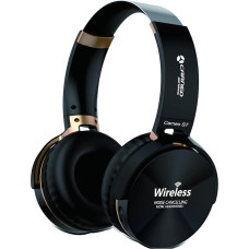 Carneo S7 Black Bluetooth Wireless Over Ear Headphones, Hands-Free Calls, MP3 Player and FM Tuner, Ambient Noise Reduction Function, Control Directly on the Headphones