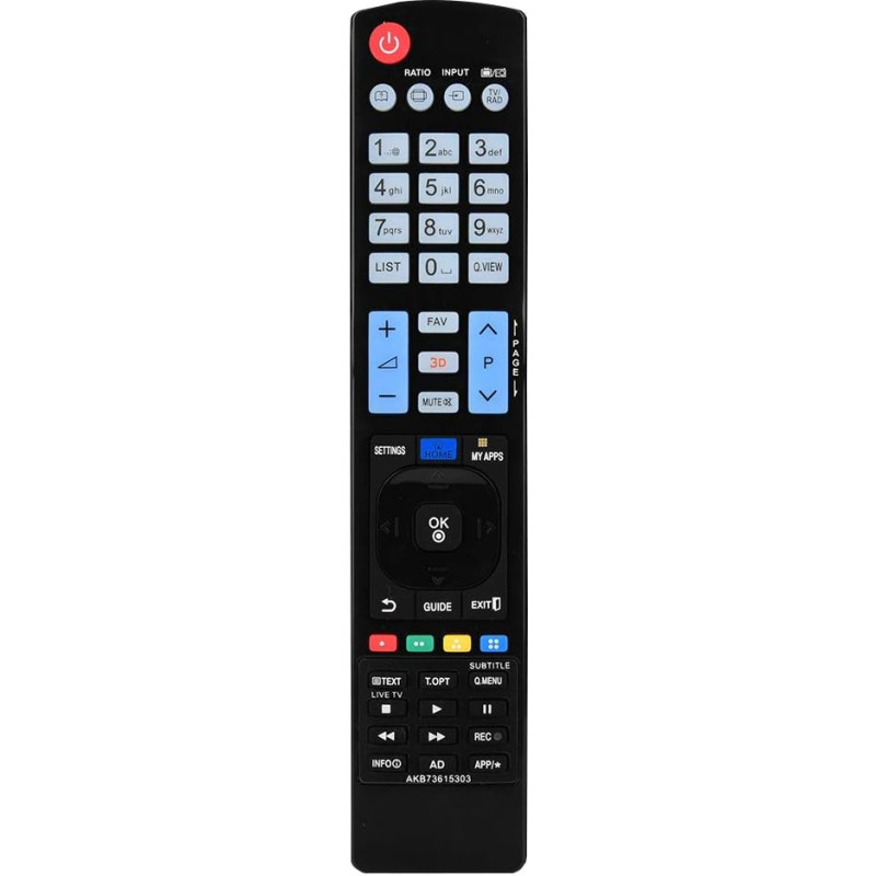 AKB73615303 Replacement Remote Control for TV AKB73615362, AKB73615302, AKB73615361 AKB73615362, 42PM470T, 50PM470T, 50PM670T, 50PM680T, 42LA630T, 4222LM620T, 42LM620T, 42LM620T,