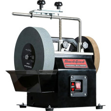 Bucktool 250 mm Electric Wet Grinding Stone Grinder Water Cooled Sharpener, 180 W Sharpening and Pulling System, 230 ~ 240 V Water-Cooled Grinding Machine