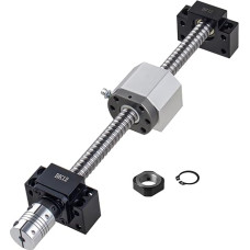 CNCYEAH SFU2005 Ball Screw Set 1500 mm Linear Guide with 2005 Screw Nut Housing + Ball Nuts and BK/BF15 Ball Screw Supports for CNC Router Machine