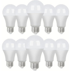 OUKAIDE Professional LED E27 9 W Edison Screw Golf Ball Bulb Cool White 6000 K AC 85-265 V 900 LM 280° Beam Angle Frosted Home Office Lighting Non-Dimmable Pack of 10