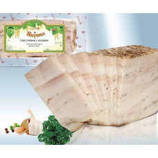 Pork bacon cured cooked 