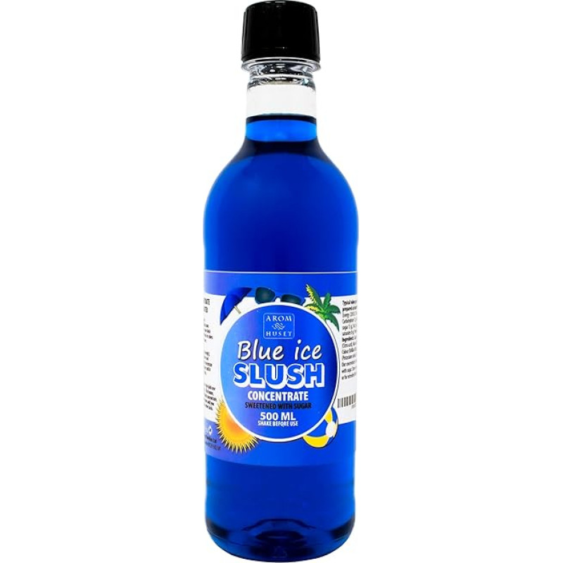 Blue Ice Slush Concentrate 500ml Mix Ratio 1:5 | Slush Ice | Crush Ice | Water Ice | No Artificial Dyes | for Slushie Maker