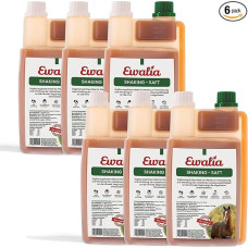 EWALIA Shaker Juice - Soothing Supplementary Feed for Horses, Supports Stress Resistance, Promote Well-being, 100% Natural Herbal Formula, 6 x 1 Litre