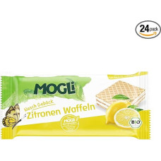 MOGLi Organic Lemon Waffle Pack of 24 (24 x 15 g)