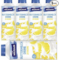Milram Buttermilk Drink Lemon Milk 0.4% Fat 750 ml x 5 Pieces [Freshness Guarantee]