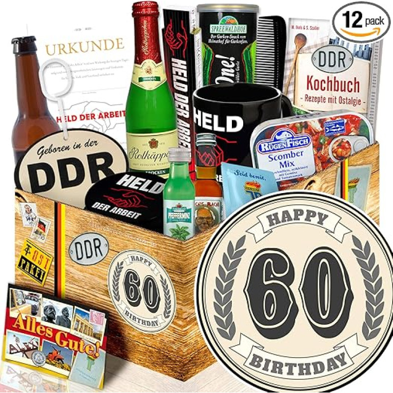 60-asis gimtadienis + gimtadienio dovana draugė + vyrų paketas DDR