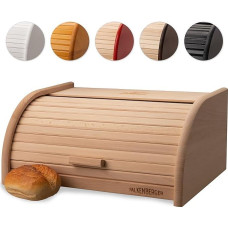 FALKENBERGER Duonos dėžė Buko mediena Apie 38 x 28 x 18 cm XL tradicinė duonos dėžė su ritininiu dangčiu Rankų darbo