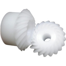 Spiralinė krumpliaračio pavara 2 vnt. Plastikinė spiralinė krumpliaračio pavara 1,5 m, 20 T, 30 T, kūginė krumpliaračio pavara, 8 mm, 10 mm vidinė skylė, 1:1 santykis, 90 laipsnių perdavimo krumpliaračio pavara ( Spalva : 10 mm skylė
