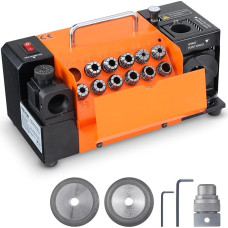 VEVOR grąžtų galandinimo staklės, 3-13 mm grąžtų galąstuvas Grąžtų šlifavimo staklės MR-13B, 95°-135° reguliuojamas grąžtų galo kampas, su 11 krumpliaračių CBN ir SDC ratuku