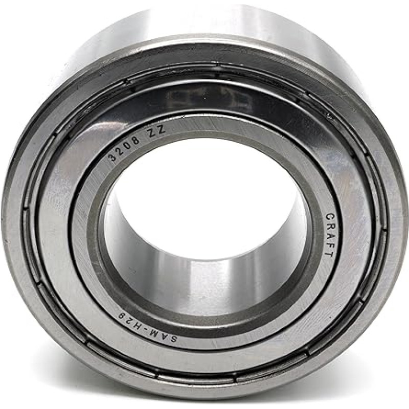 Dalys ir reikmenys Rutulinis guolis 3208/5208 2Z 40 x 80 x 30,2 mm, DIN 628, dviejų eilių, mažos trinties, sandarus, skirtas radialinėms ir ašinėms apkrovoms, idealiai tinka pramonėje ir automobiliuose