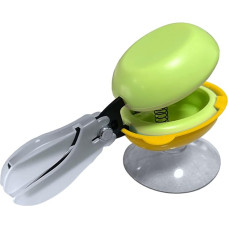 HARAC stalo žirklės su pagrindu, pritaikytos žirklės, spyruoklinės žirklės, apsauginės spaudimo žirklės specialiesiems poreikiams, ambidektrinės mokomosios žirklės, pagamintos Japonijoje, žalios spalvos